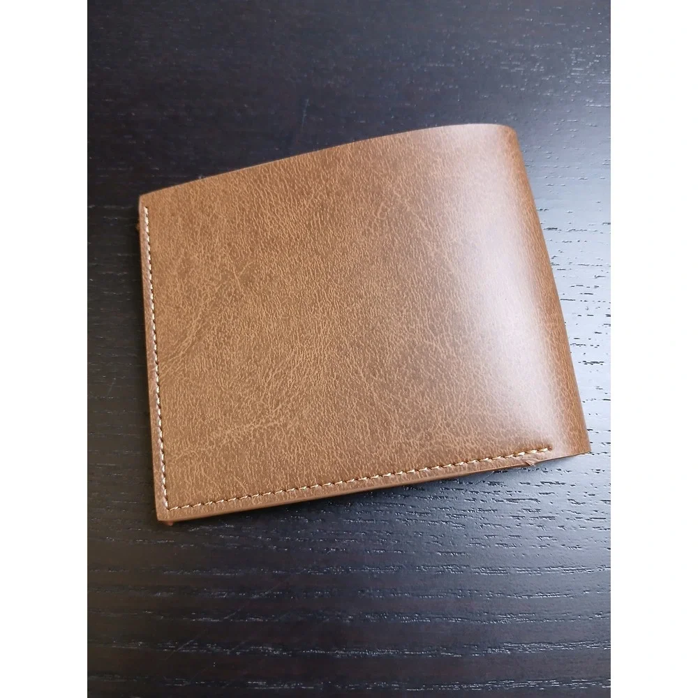 Psalm 46:10 Be Still and Know Religious Brown Faux Leather Bifold Mens Wallet